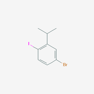 molecular formula C9H10BrI B1524086 5-溴-2-碘异丙基苯 CAS No. 1147014-97-8