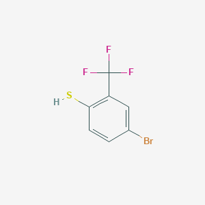 molecular formula C7H4BrF3S B1524088 4-Bromo-2-(trifluoromethyl)benzenethiol CAS No. 1208075-10-8