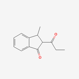 3-Methyl-2-propanoyl-2,3-dihydro-1H-inden-1-one