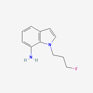 molecular formula C11H13FN2 B15240905 1-(3-fluoropropyl)-1H-indol-7-amine 