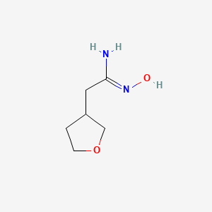 N'-hydroxy-2-(oxolan-3-yl)ethanimidamide