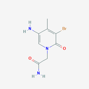 2-(5-Amino-3-bromo-4-methyl-2-oxo-1,2-dihydropyridin-1-YL)acetamide