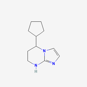 5-Cyclopentyl-5H,6H,7H,8H-imidazo[1,2-a]pyrimidine