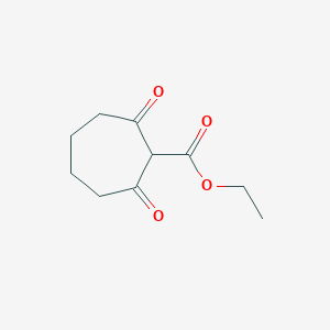 molecular formula C10H14O4 B15240976 Ethyl 2,7-dioxocycloheptane-1-carboxylate 