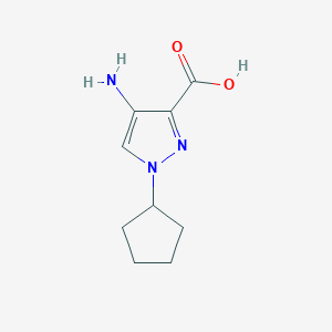 4-Amino-1-cyclopentyl-1H-pyrazole-3-carboxylic acid