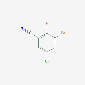 molecular formula C7H2BrClFN B1524099 3-溴-5-氯-2-氟苯甲腈 CAS No. 1160574-15-1