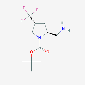 tert-Butyl(2S,4R)-2-(aminomethyl)-4-(trifluoromethyl)pyrrolidine-1-carboxylate