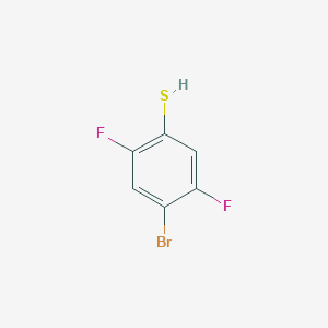 molecular formula C6H3BrF2S B1524101 4-溴-2,5-二氟苯硫醇 CAS No. 1208075-22-2