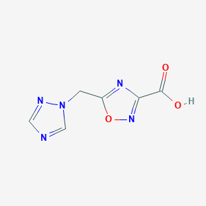 5-[(1H-1,2,4-Triazol-1-yl)methyl]-1,2,4-oxadiazole-3-carboxylic acid