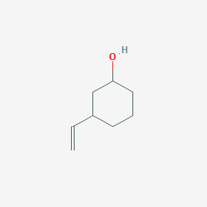 molecular formula C8H14O B15241015 3-Ethenylcyclohexan-1-ol 