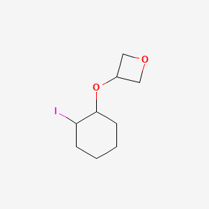 molecular formula C9H15IO2 B15241018 3-[(2-Iodocyclohexyl)oxy]oxetane 