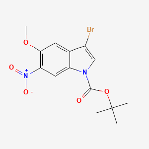 tert-Butyl 3-bromo-5-methoxy-6-nitro-1H-indole-1-carboxylate