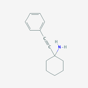 1-(2-Phenylethynyl)cyclohexanamine