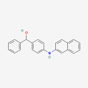 molecular formula C23H19NO B15241082 (4-(Naphthalen-2-ylamino)phenyl)(phenyl)methanol 