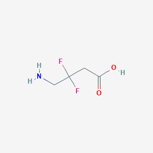 molecular formula C4H7F2NO2 B1524109 4-Amino-3,3-difluorobutanoic acid CAS No. 1258651-00-1
