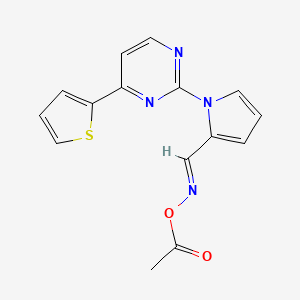 (Z)-({1-[4-(thiophen-2-yl)pyrimidin-2-yl]-1H-pyrrol-2-yl}methylidene)amino acetate