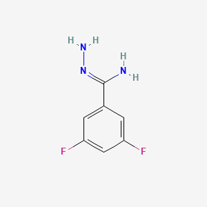N-amino-3,5-difluorobenzene-1-carboximidamide