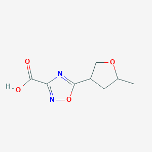 molecular formula C8H10N2O4 B15241106 5-(5-Methyloxolan-3-yl)-1,2,4-oxadiazole-3-carboxylic acid 