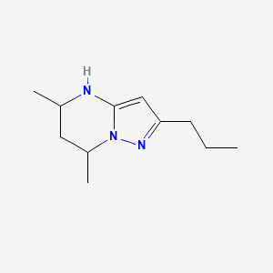 5,7-Dimethyl-2-propyl-4H,5H,6H,7H-pyrazolo[1,5-a]pyrimidine