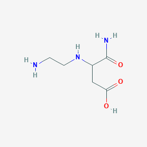 molecular formula C6H13N3O3 B1524111 3-[(2-Aminoethyl)amino]-3-carbamoylpropanoic acid CAS No. 785730-69-0