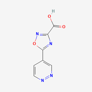 5-(Pyridazin-4-yl)-1,2,4-oxadiazole-3-carboxylic acid