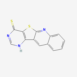 molecular formula C13H7N3S2 B15241136 11-Thia-2,4,10-triaza-benzo[b]fluorene-1-thiol 