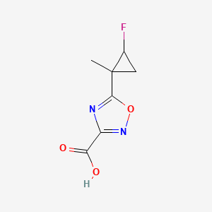 5-(2-Fluoro-1-methylcyclopropyl)-1,2,4-oxadiazole-3-carboxylic acid