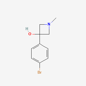 3-(4-Bromophenyl)-1-methylazetidin-3-ol