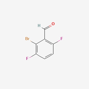 molecular formula C7H3BrF2O B1524125 2-溴-3,6-二氟苯甲醛 CAS No. 934987-26-5