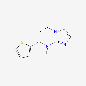 7-(Thiophen-2-yl)-5H,6H,7H,8H-imidazo[1,2-a]pyrimidine