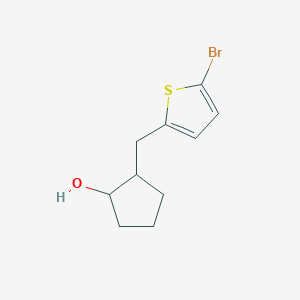 2-[(5-Bromothiophen-2-yl)methyl]cyclopentan-1-ol