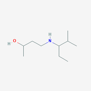 molecular formula C10H23NO B15241300 4-[(2-Methylpentan-3-yl)amino]butan-2-ol 