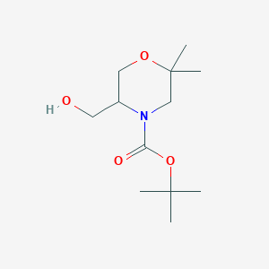 B1524131 4-Boc-5-Hydroxymethyl-2,2-dimethyl-morpholine CAS No. 1049677-41-9