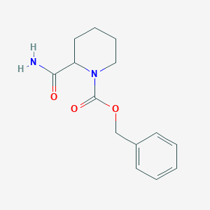 molecular formula C14H18N2O3 B1524132 苯甲基 2-氨基甲酰基哌啶-1-羧酸酯 CAS No. 940868-17-7