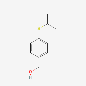 molecular formula C10H14OS B1524139 [4-(丙-2-基硫烷基)苯基]甲醇 CAS No. 152595-89-6