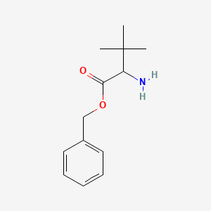 molecular formula C13H19NO2 B15241395 Benzyl 2-amino-3,3-dimethylbutanoate 