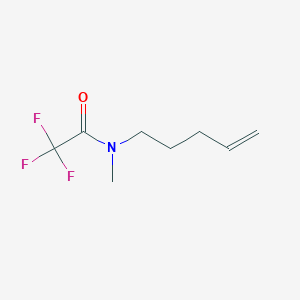 molecular formula C8H12F3NO B15241416 2,2,2-Trifluoro-N-methyl-N-(pent-4-en-1-yl)acetamide 