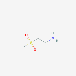 molecular formula C4H11NO2S B1524142 2-メチルスルホニルプロパン-1-アミン CAS No. 786598-78-5