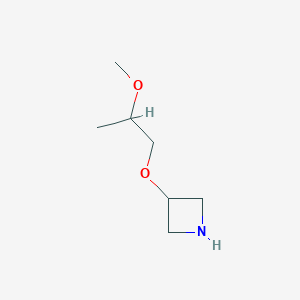 molecular formula C7H15NO2 B15241437 3-(2-Methoxypropoxy)azetidine 