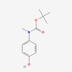 molecular formula C12H17NO3 B1524148 叔丁基(4-羟基苯基)(甲基)氨基甲酸酯 CAS No. 180593-41-3