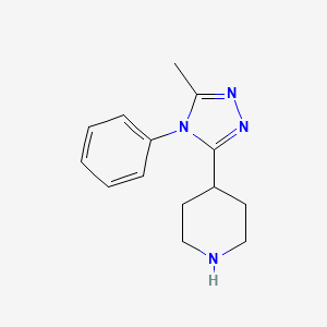 4-(5-methyl-4-phenyl-4H-1,2,4-triazol-3-yl)piperidine