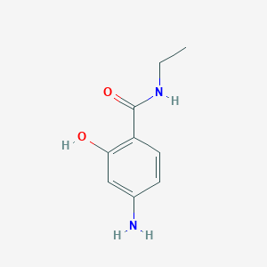 molecular formula C9H12N2O2 B15241522 4-amino-N-ethyl-2-hydroxybenzamide 