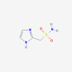 molecular formula C4H7N3O2S B15241535 (1H-Imidazol-2-yl)methanesulfonamide 