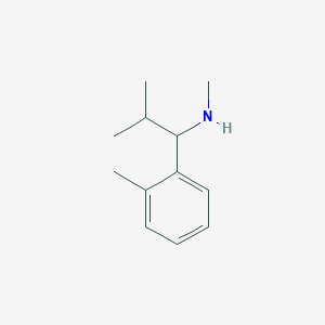 molecular formula C12H19N B1524155 甲基[2-甲基-1-(2-甲基苯基)丙基]胺 CAS No. 1183571-66-5