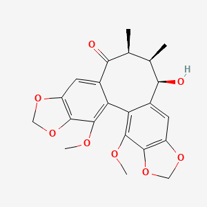 molecular formula C22H22O8 B15241563 Kadsurindutin H 