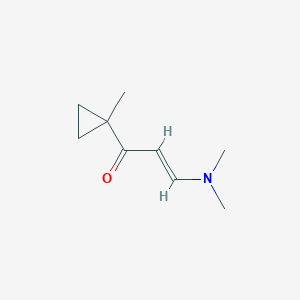 molecular formula C9H15NO B15241569 3-(Dimethylamino)-1-(1-methylcyclopropyl)prop-2-EN-1-one 