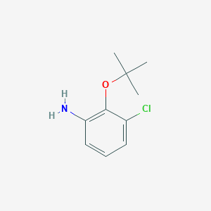 molecular formula C10H14ClNO B15241575 2-(Tert-butoxy)-3-chloroaniline 