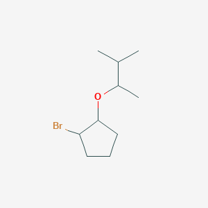 1-Bromo-2-[(3-methylbutan-2-yl)oxy]cyclopentane