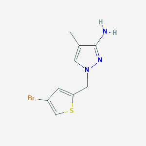 1-[(4-Bromothiophen-2-yl)methyl]-4-methyl-1H-pyrazol-3-amine