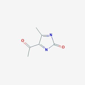 molecular formula C6H6N2O2 B15241615 4-Acetyl-5-methylimidazol-2-one 